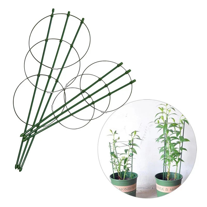 Plant Climbing Support Frame - Sturdy Ring Frame for Vining and Climbing Plants