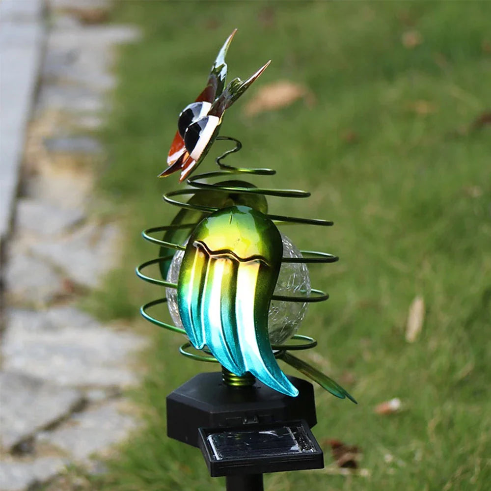 Solar Garden Light Owl with Colour Change - Decorative Led Outdoor Lighting for Garden and Yard