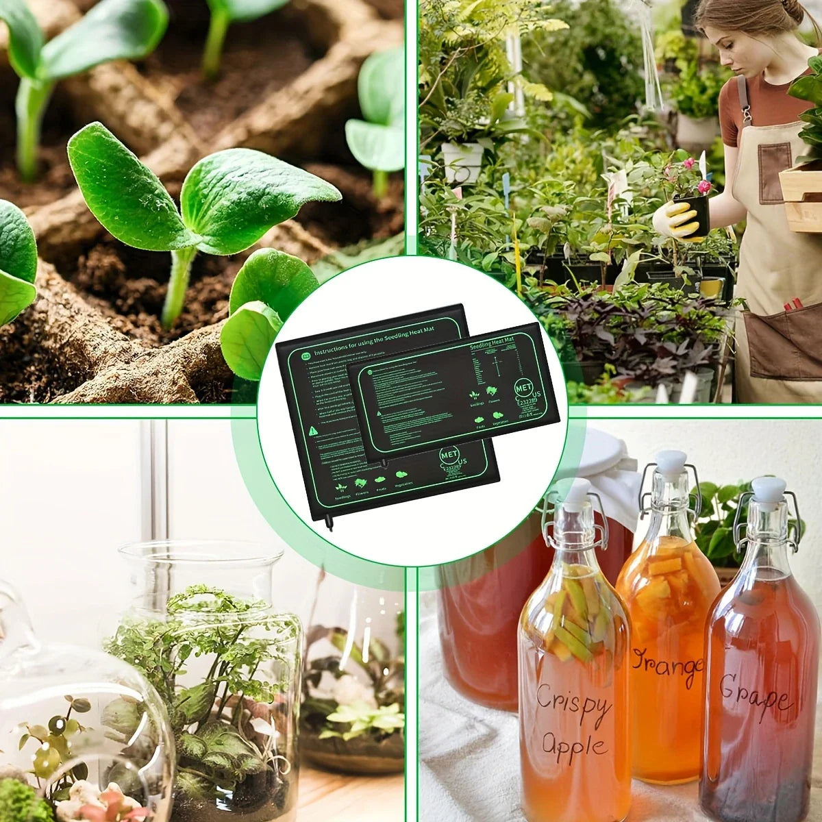 Plant Seedling Heat Mat - Temperature Regulator for Faster Germination and Growth