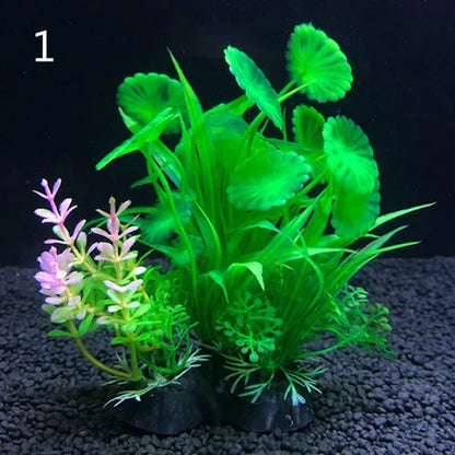 Realistic Artificial Aquarium Plants - Vibrant Decorative Plants for Fish Tanks