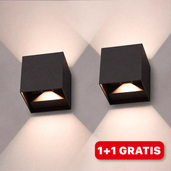 LED Cube Wall Light – Modern Outdoor Waterproof Sconce