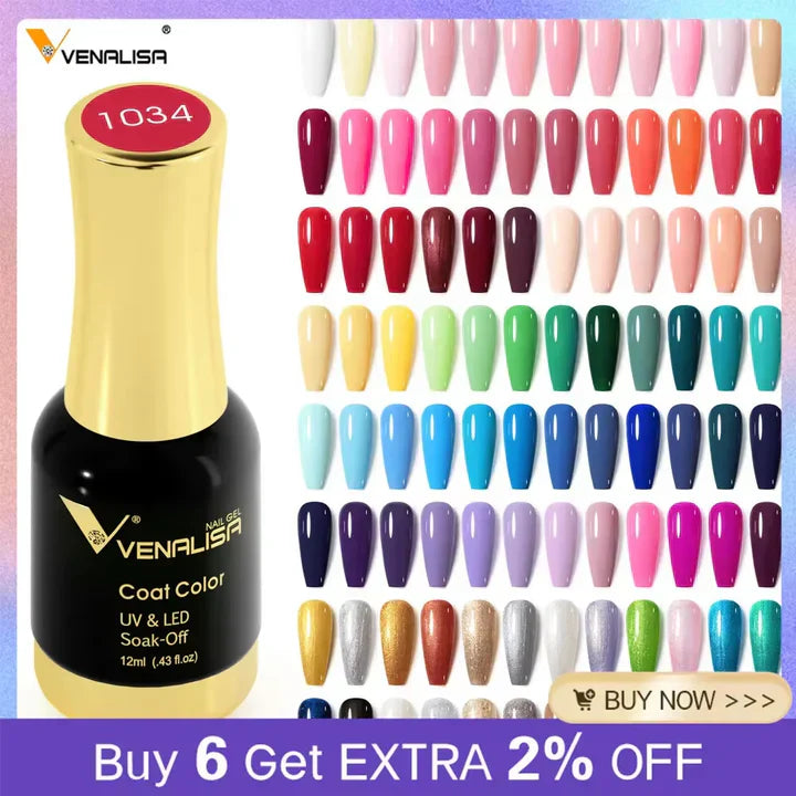 UV & LED Gel Nail Polish – Long-Lasting Soak-Off Formula