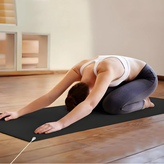 Carbon Leather Grounding Mat for Electronics and Health Improvement