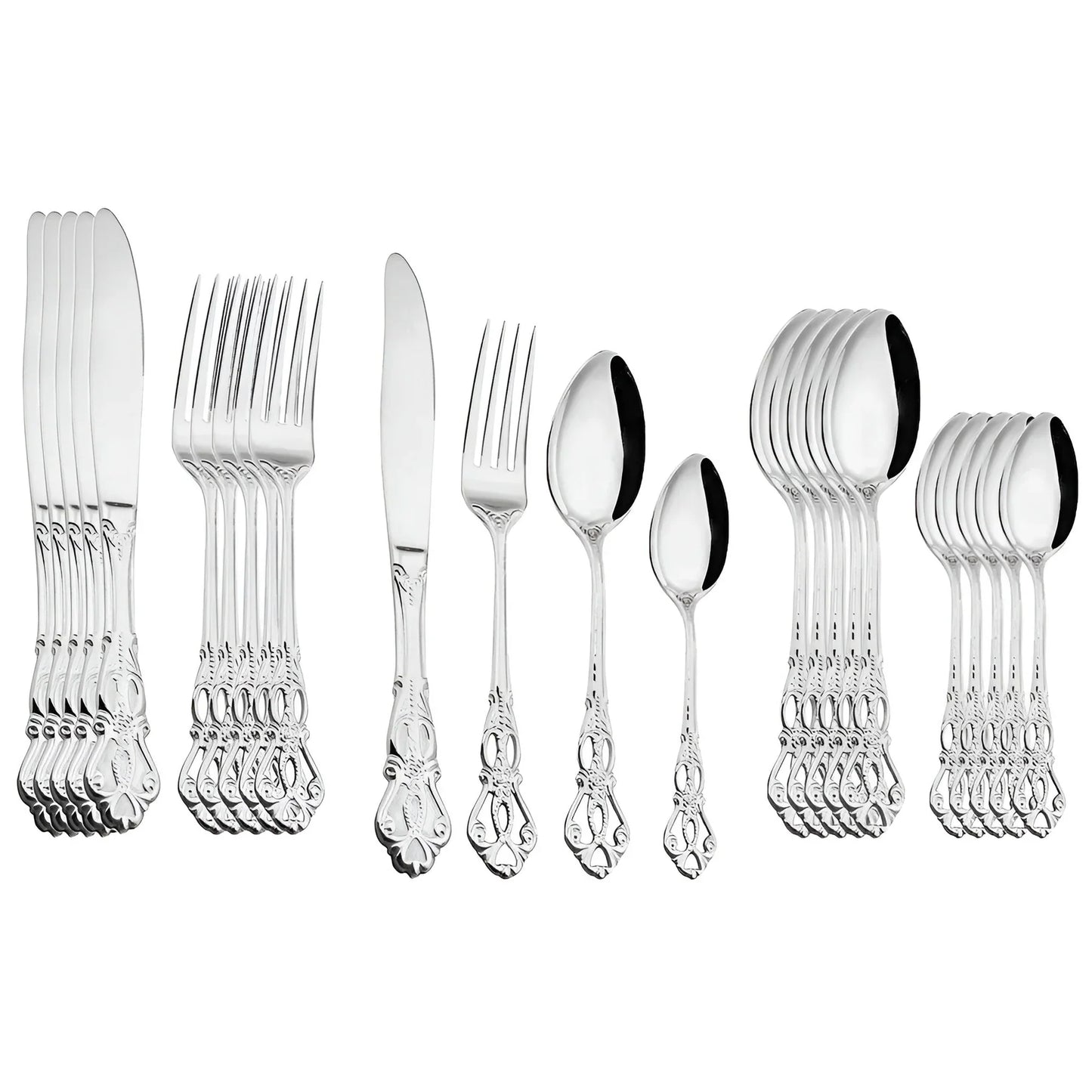 24-Piece Gold Flatware Set – Elegant Cutlery for Luxurious Dining