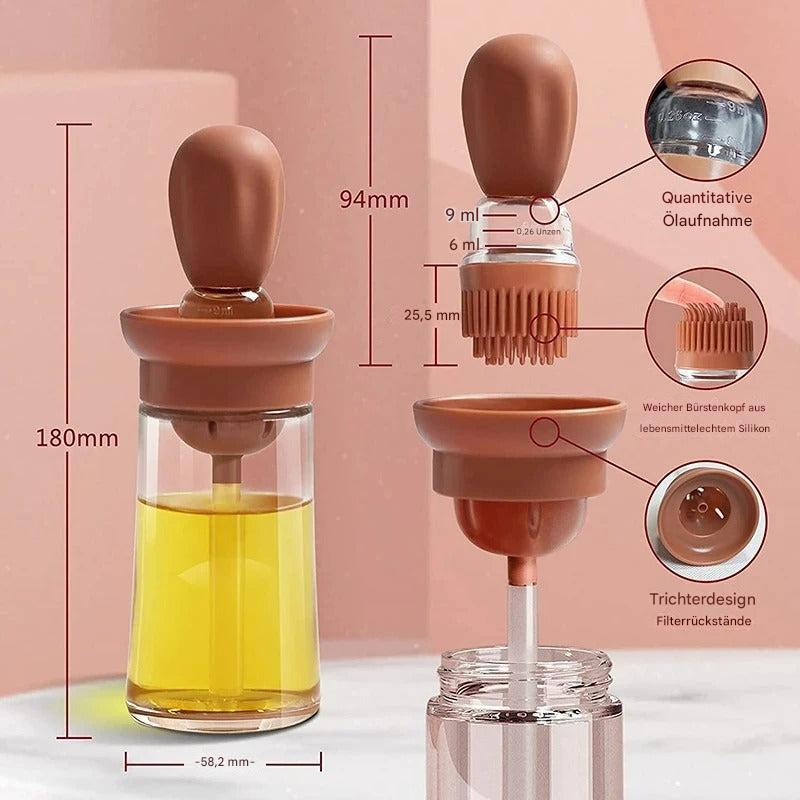 Silicone Brush Oil Dispenser – Precise Dosing for Cooking and Grilling