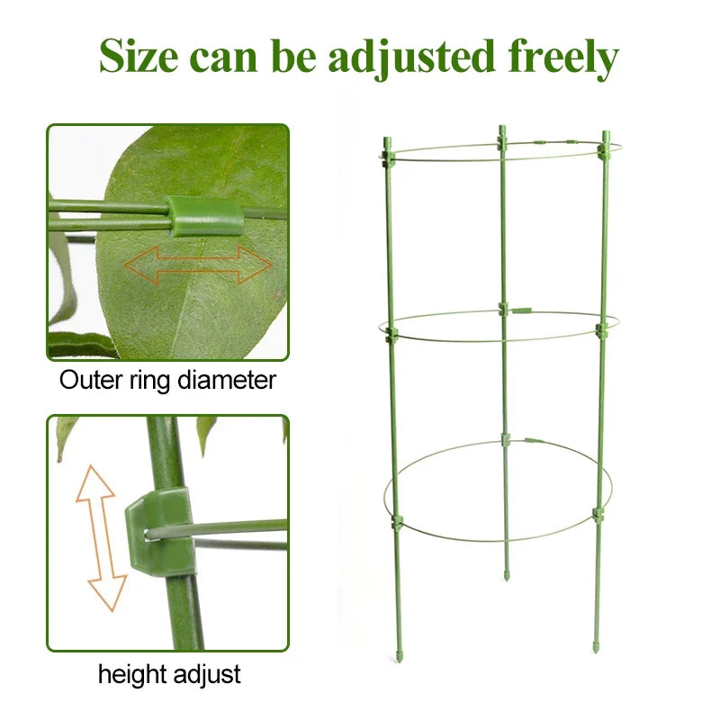Plant Climbing Support Frame - Sturdy Ring Frame for Vining and Climbing Plants
