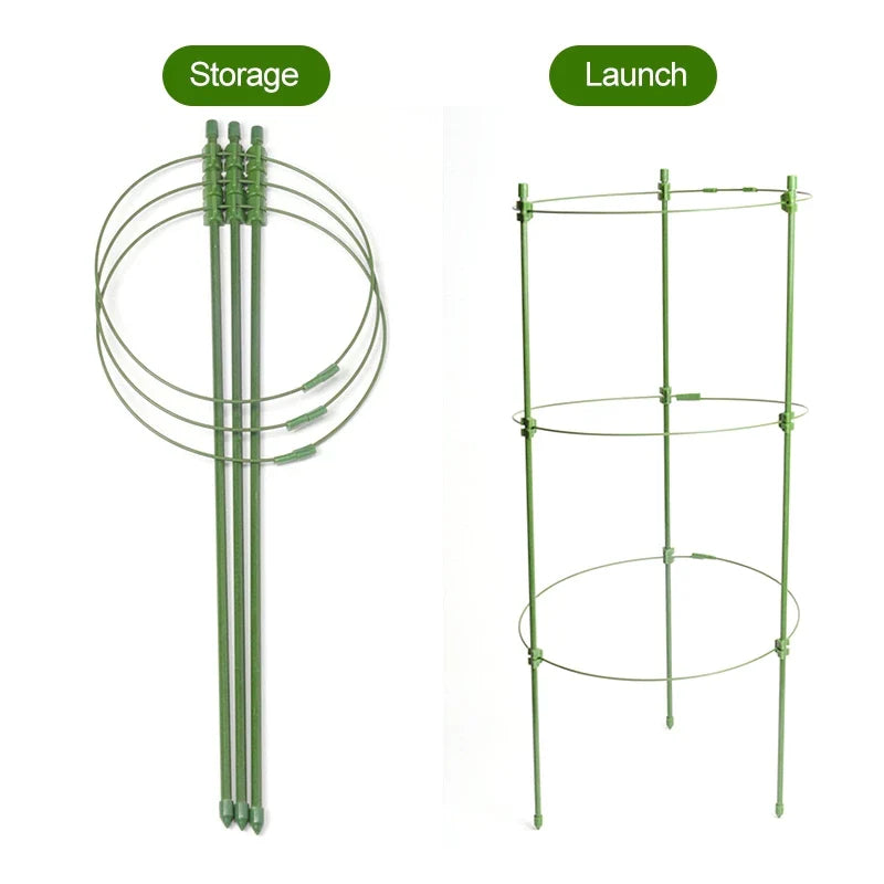 Plant Climbing Support Frame - Sturdy Ring Frame for Vining and Climbing Plants