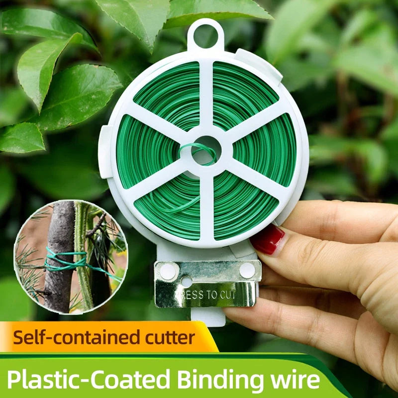 Plant Support Twist Tie Roll – 50m Garden Wire for Securing and Training Plants