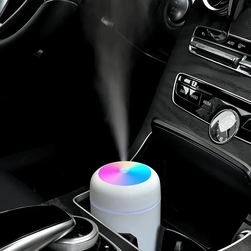 USB-Powered Compact Humidifier with Aromatherapy for Car and Bedroom