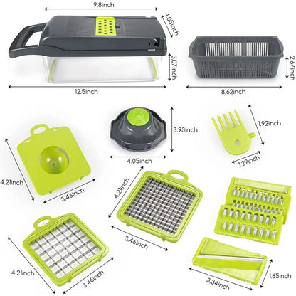 Multi-Function 18-in-1 Vegetable Slicer