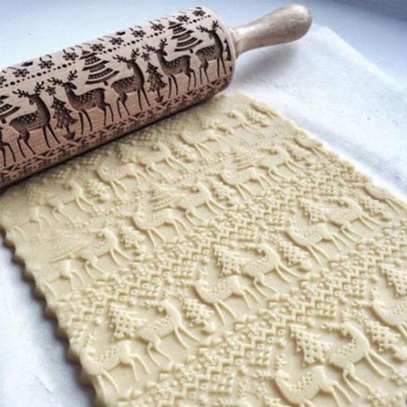 Engraved Pastry Roller – Creative Baking Tool