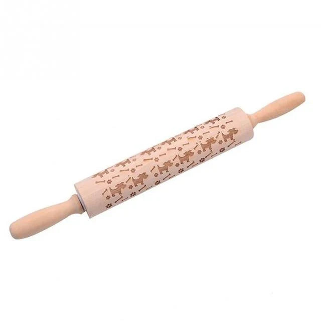 Engraved Pastry Roller – Creative Baking Tool