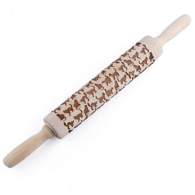 Engraved Pastry Roller – Creative Baking Tool