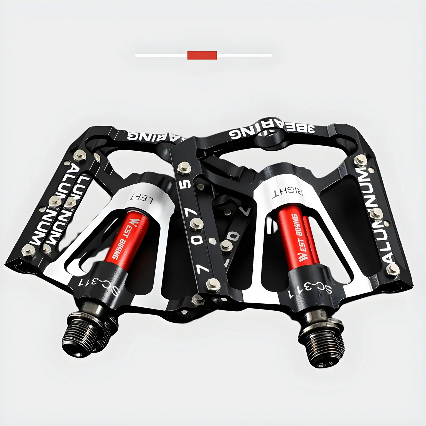 Lightweight Durable Bicycle Pedals With Non-Slip Grip – Enhanced Cycling Safety