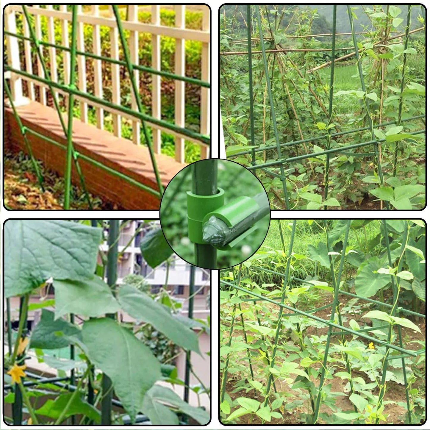 Garden Plant Support Clip – Practical Holder for Fences, Poles, and Netting