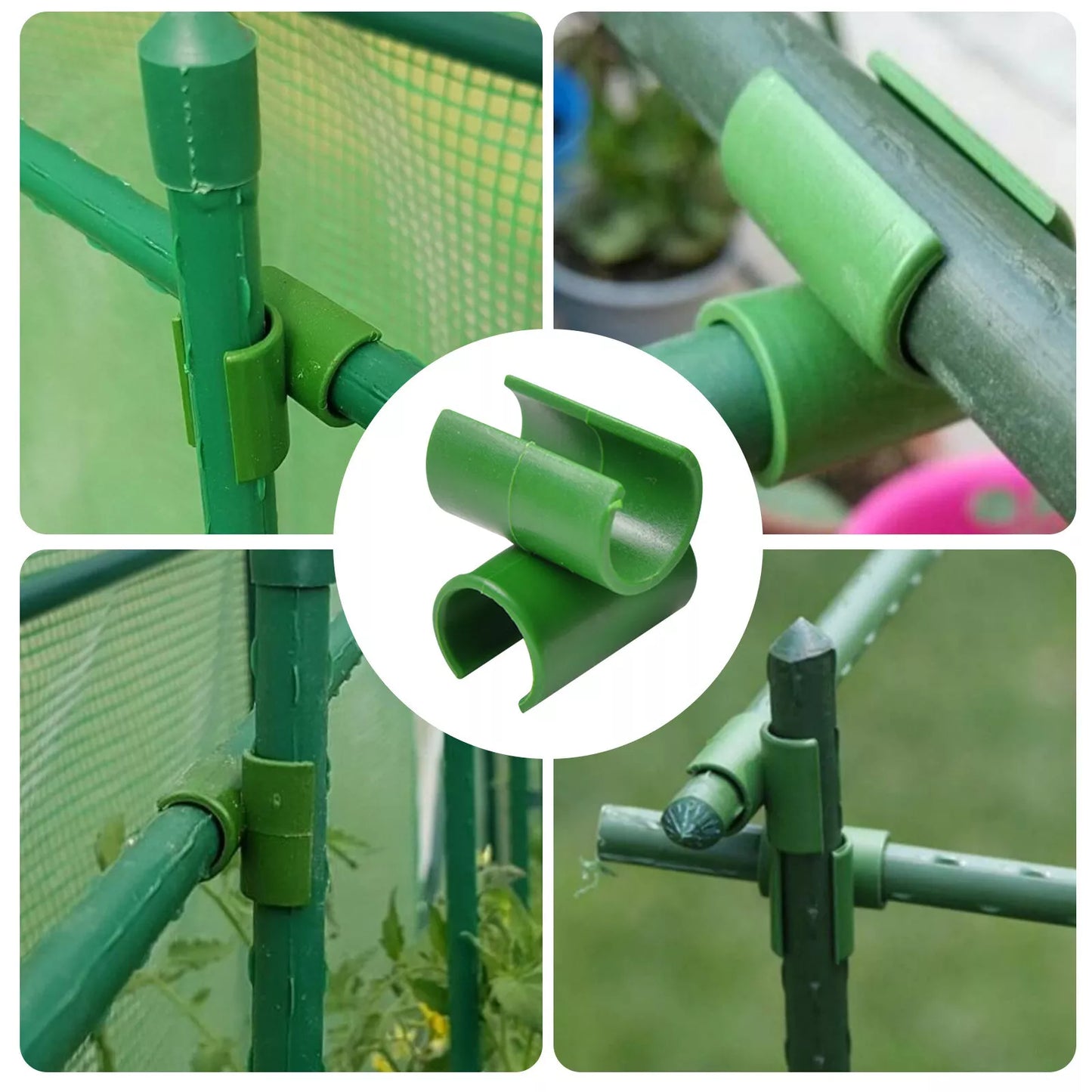 Garden Plant Support Clip – Practical Holder for Fences, Poles, and Netting