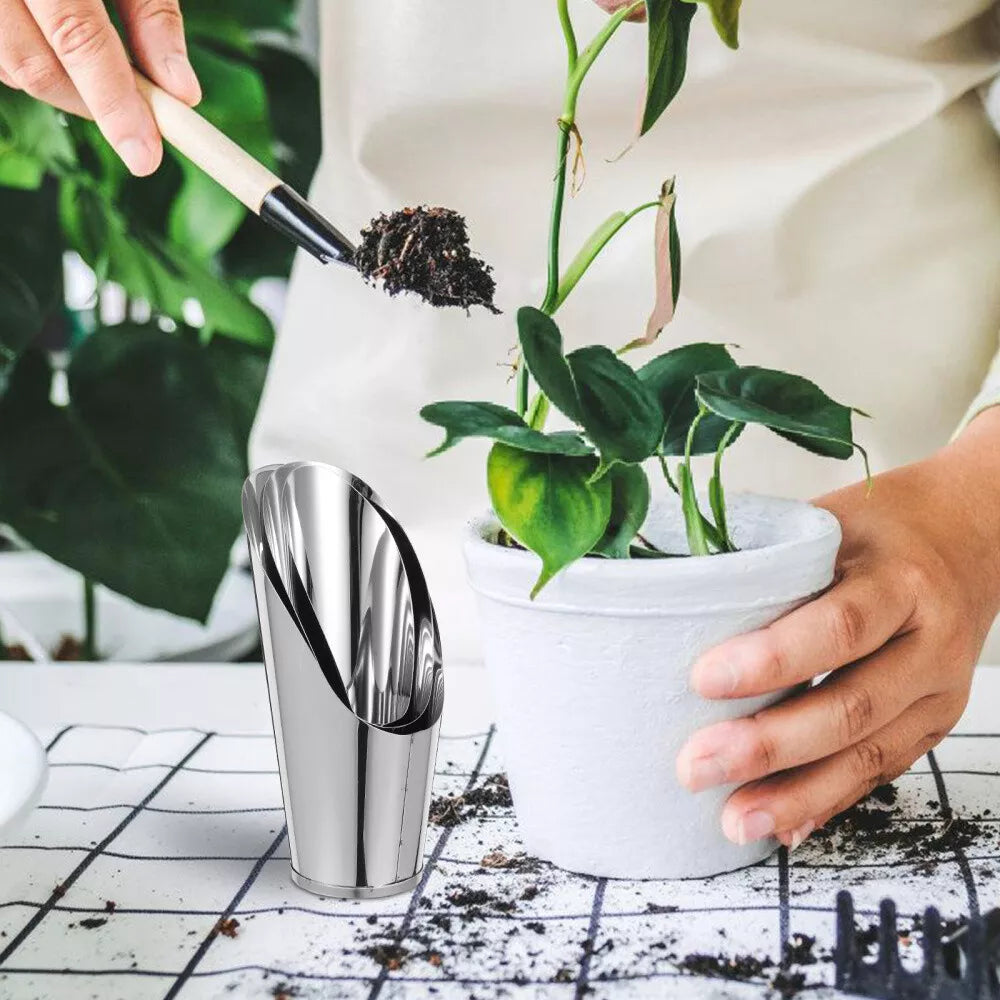 Durable Stainless Steel Planting Shovel – Strong Gardening Tool for Soil and Pots