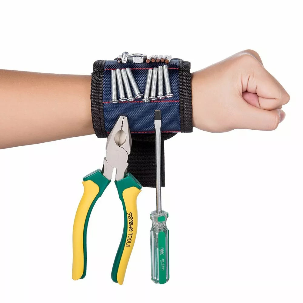Magnetic Wrist Tool Holder - Convenient Storage for Screws, Nails, and Small Tools