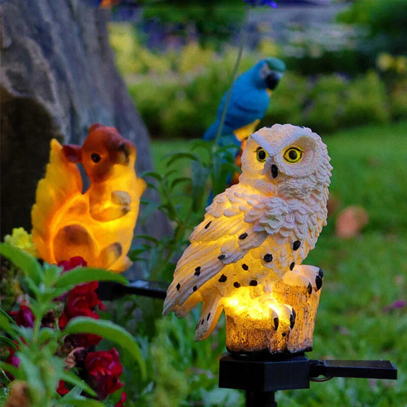 Weatherproof Solar LED Owl Garden Light – Outdoor Lighting for Patio, Balcony & Garden