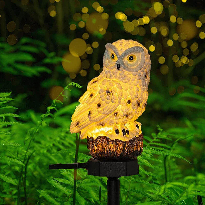 Weatherproof Solar LED Owl Garden Light – Outdoor Lighting for Patio, Balcony & Garden