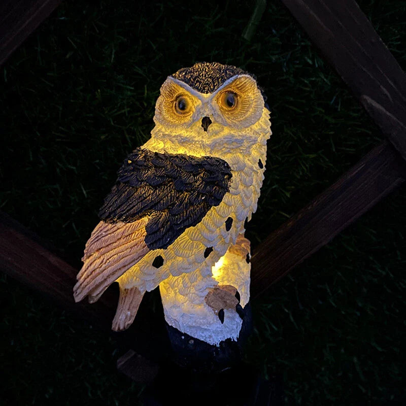 Weatherproof Solar LED Owl Garden Light – Outdoor Lighting for Patio, Balcony & Garden