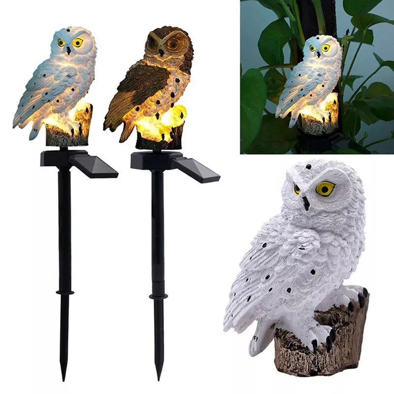 Weatherproof Solar LED Owl Garden Light – Outdoor Lighting for Patio, Balcony & Garden