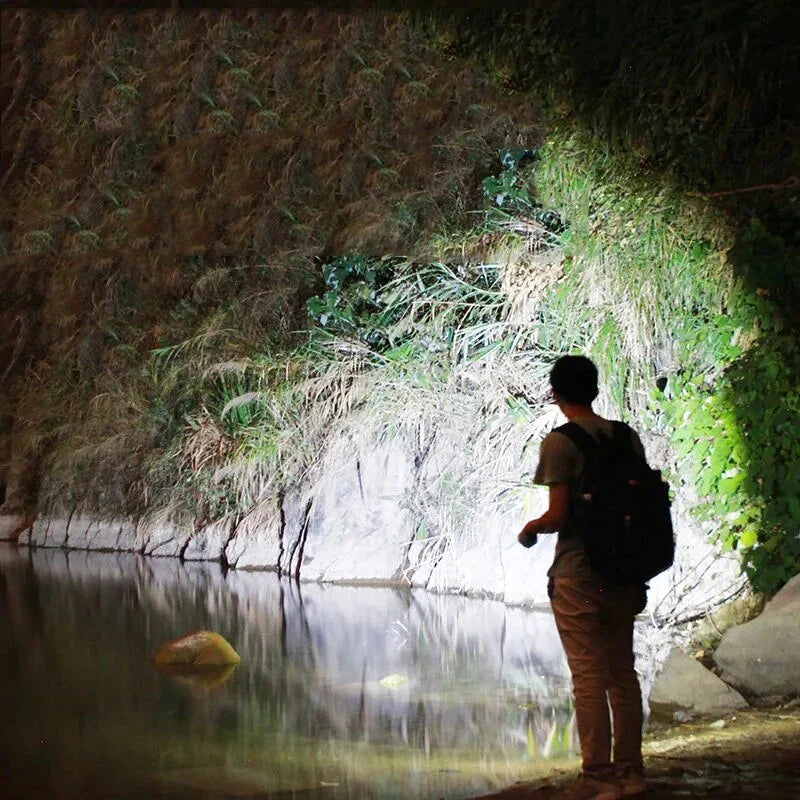 Rechargeable LED Torch with Zoom – Powerful USB Camping Light