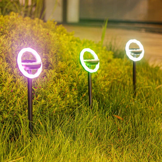 Color-Changing Solar LED Garden Spots – Outdoor Ground Lights for Pathways and Landscapes