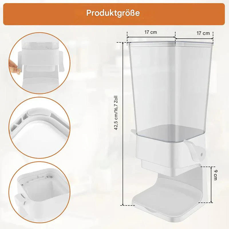 Vertical Food Dispenser – Airtight Cereal and Snack Storage