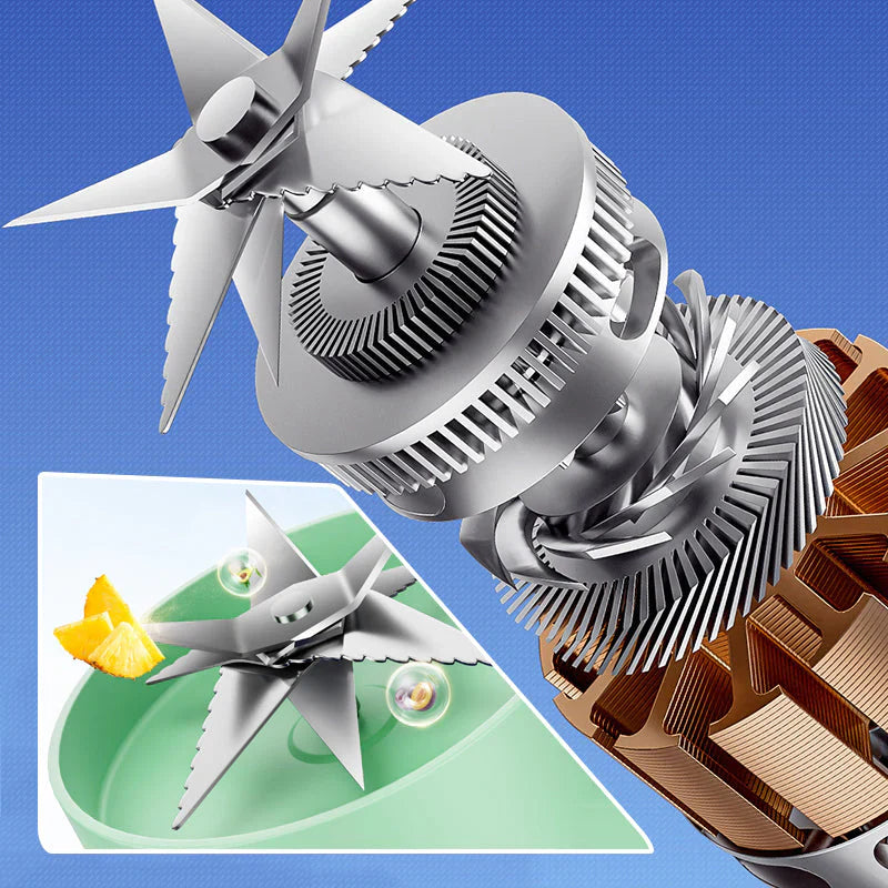 Portable USB Blender with Dual Lids – Smoothies and Storage