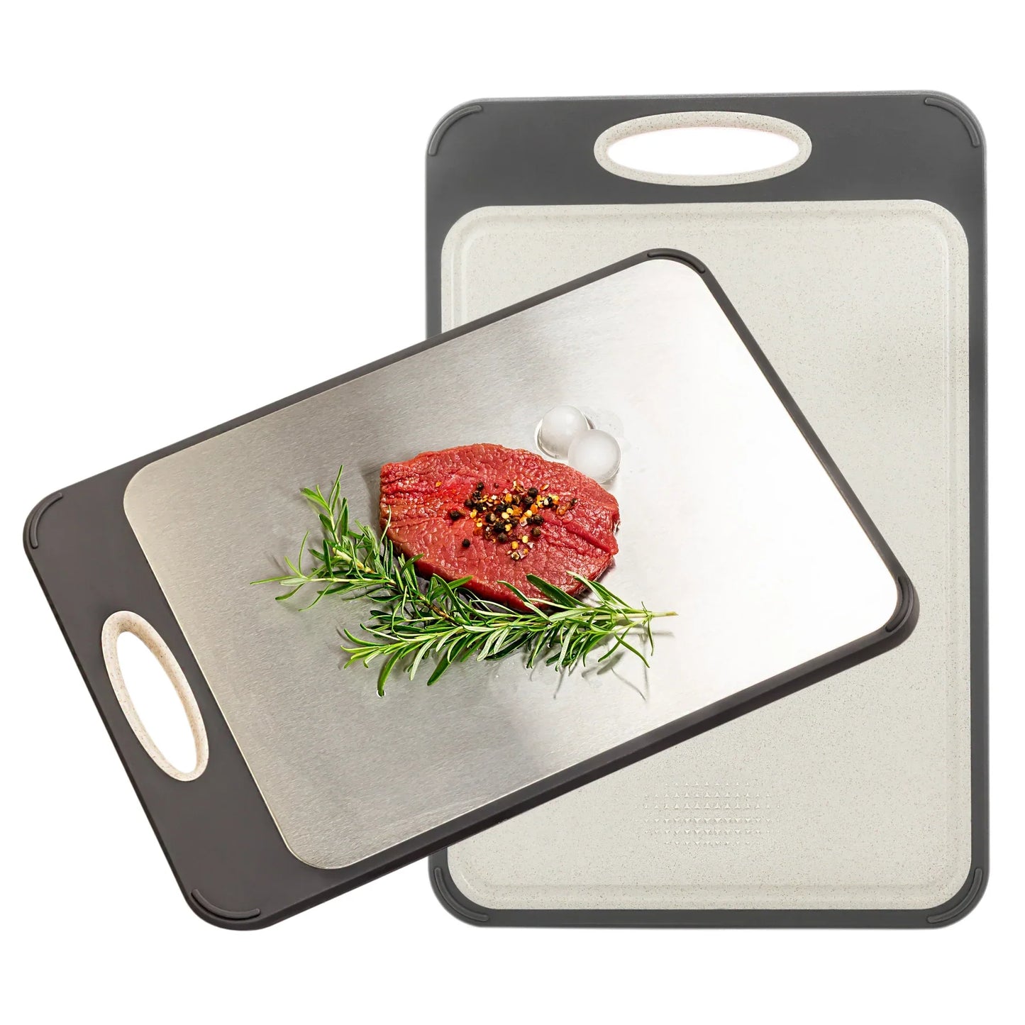Stainless Steel Cutting Board with Non-Slip Handle – Hygienic and Precise Cutting Solution