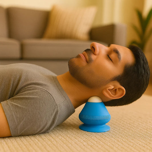 Trigger point self-massage ball with suction cup