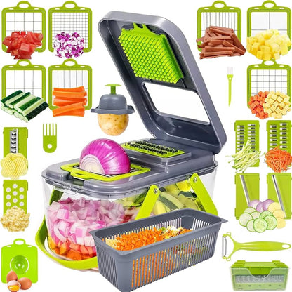 Multi-Function 18-in-1 Vegetable Slicer